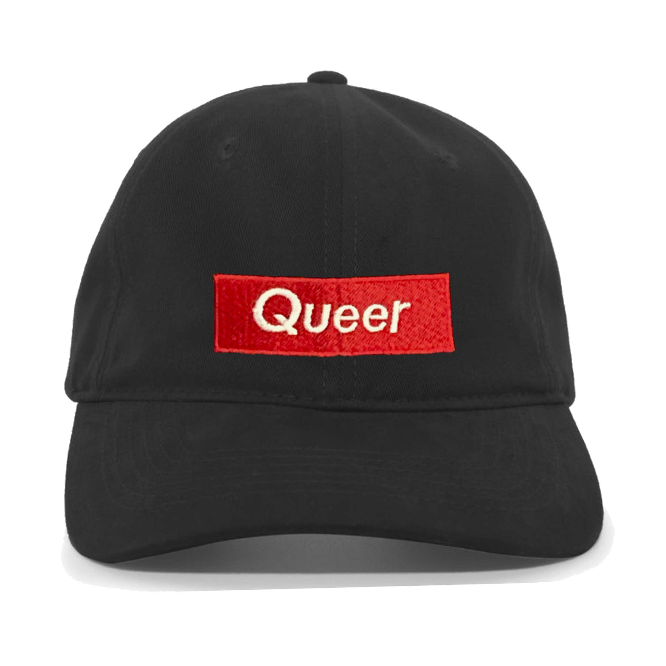 Queer Dad Twill Adjustable Hat Black