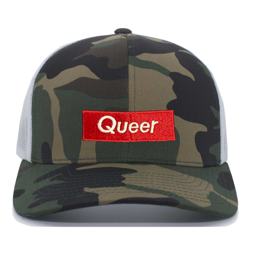 Queer Camo Mesh Snapback - Trevor Project supporting The Trevor Project