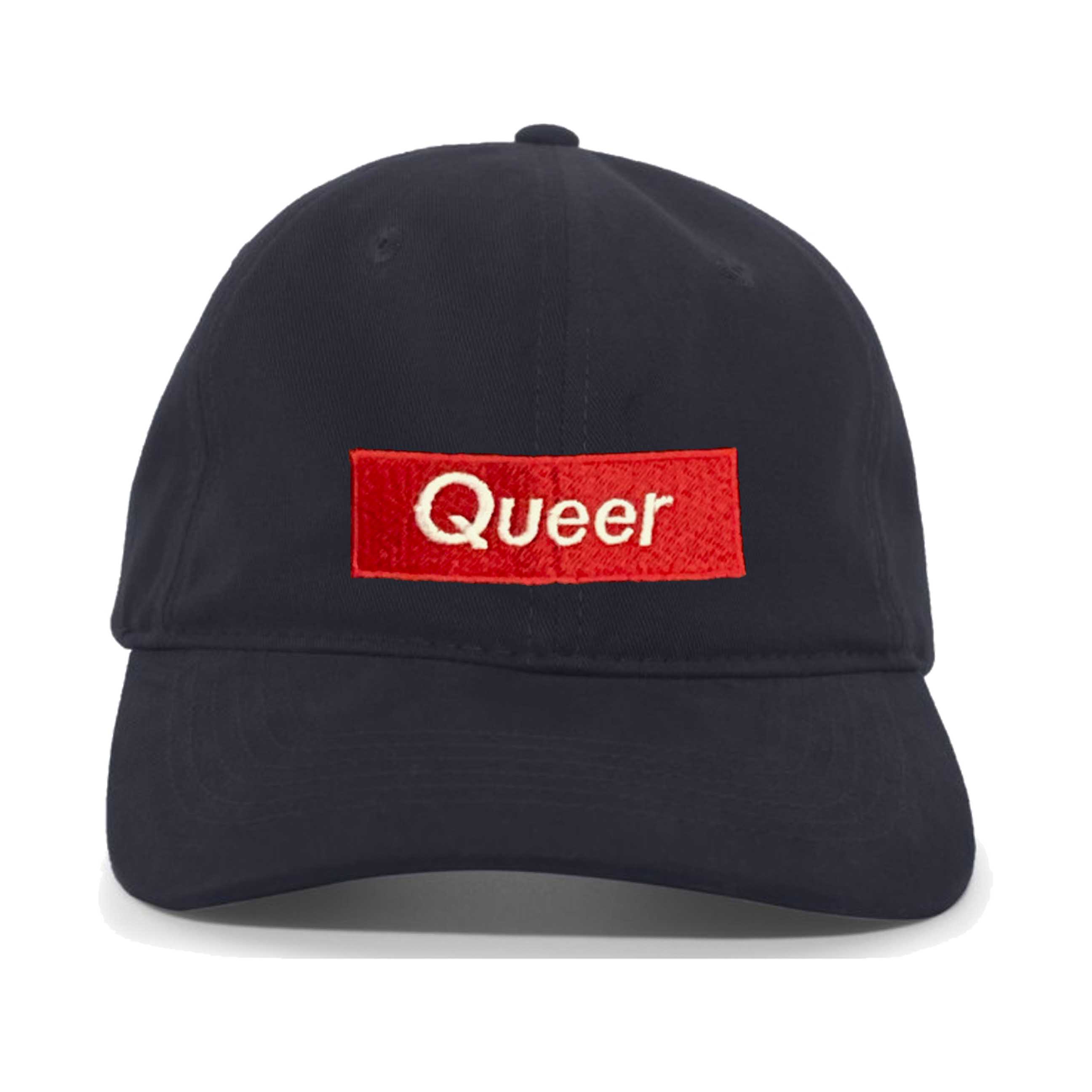 Queer Dad Twill Adjustable Hat Navy