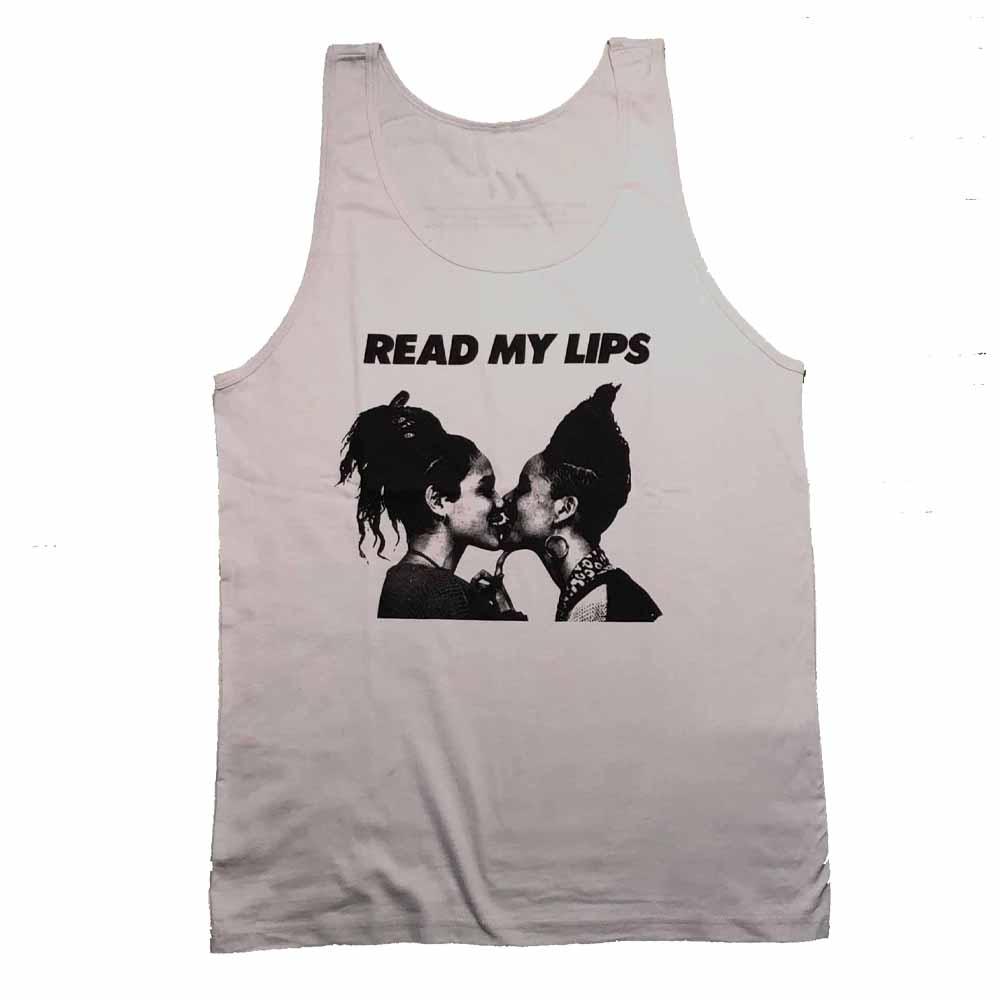 Read My Lips Women Silver Tank - Rainbow Railroad