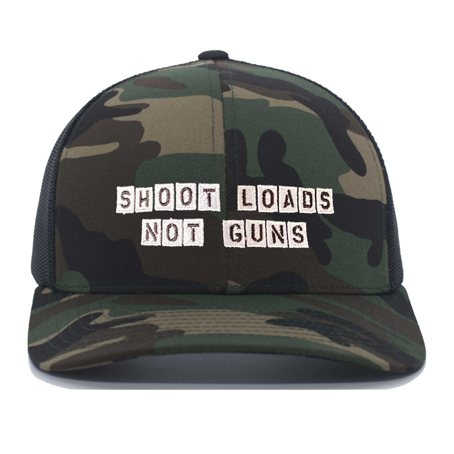 Shoot Loads Not Guns Camo Snapback - Gays Against Guns supporting Gays Against Guns